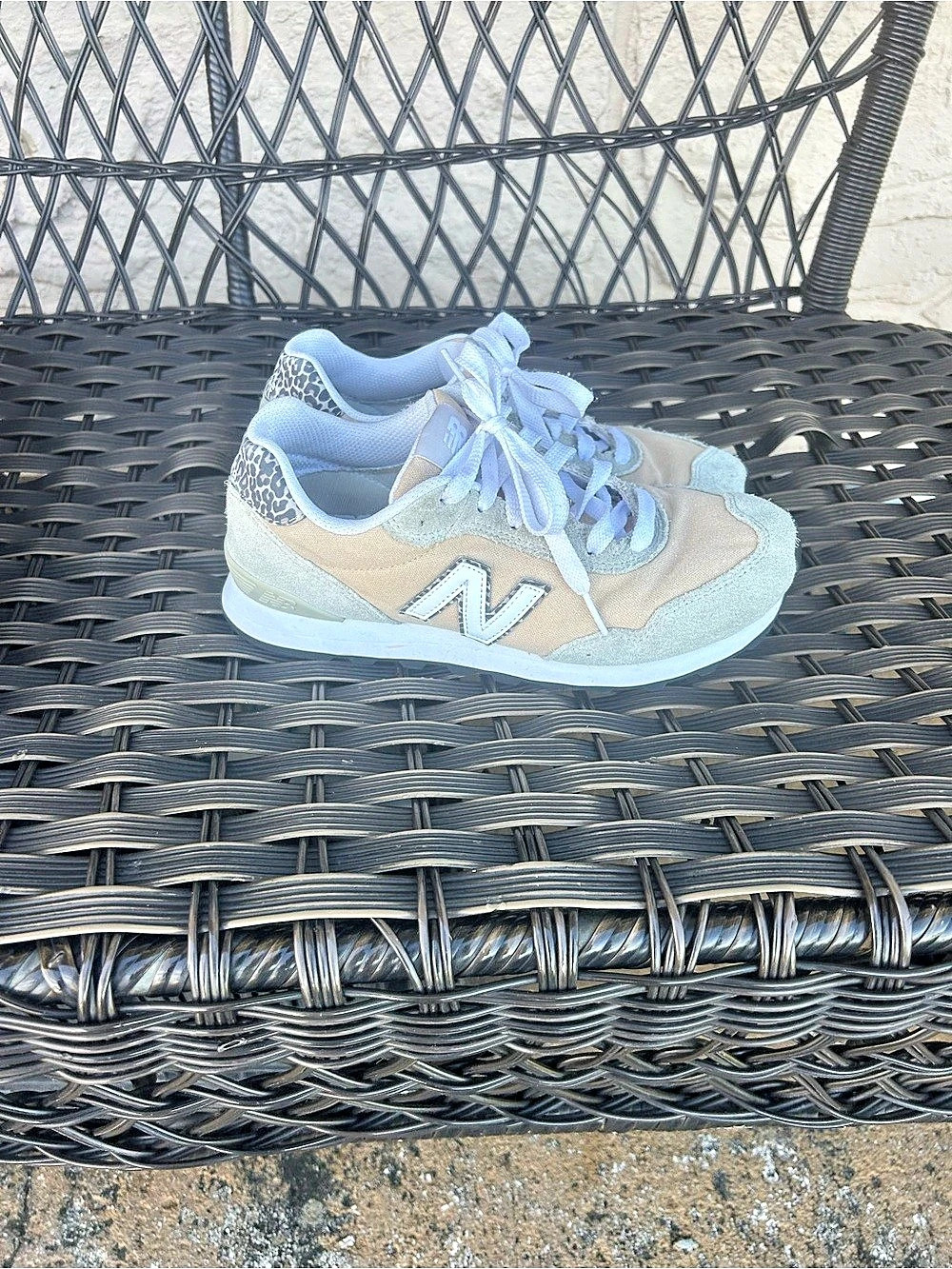 New Balance 515 Sea Salt Leopard WL515SO3 Sneakers Beige & Gray